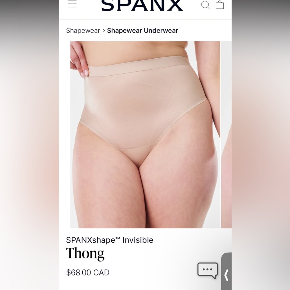 NWT Invisible thong